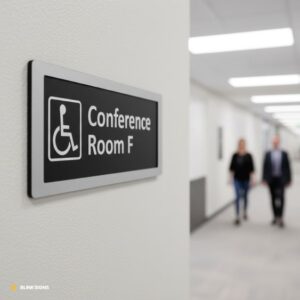 ADA Signage Compliance Mistakes: Common Errors and Legal Issues 9 Incorrect Tactile Character Height or Depth