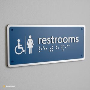 ADA Signage Compliance Mistakes: Common Errors and Legal Issues 5 Lowercase Tactile Characters