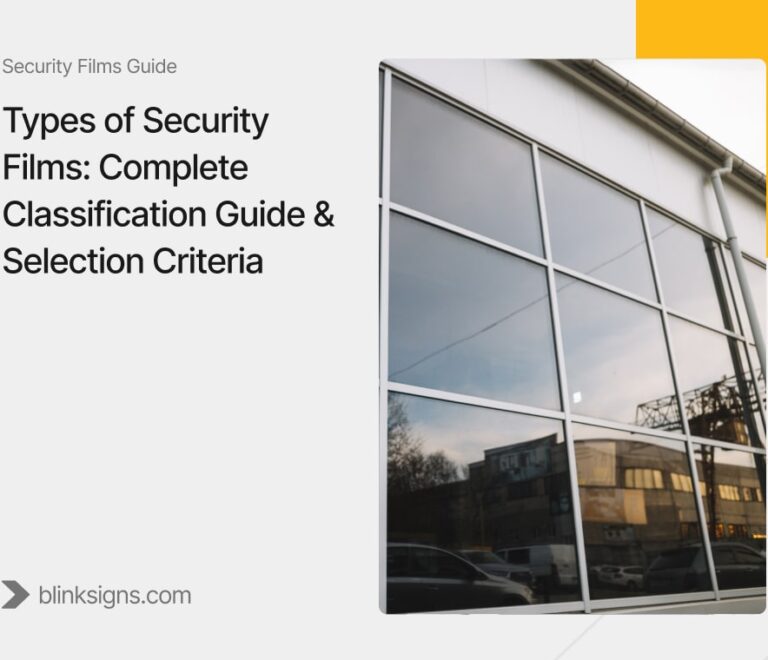 Types of Security Films: Complete Classification Guide & Selection Criteria