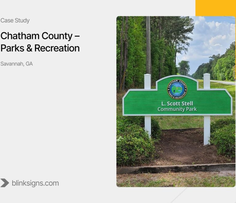 Chatham County Parks & Recreation Signage Project by BlinkSigns
