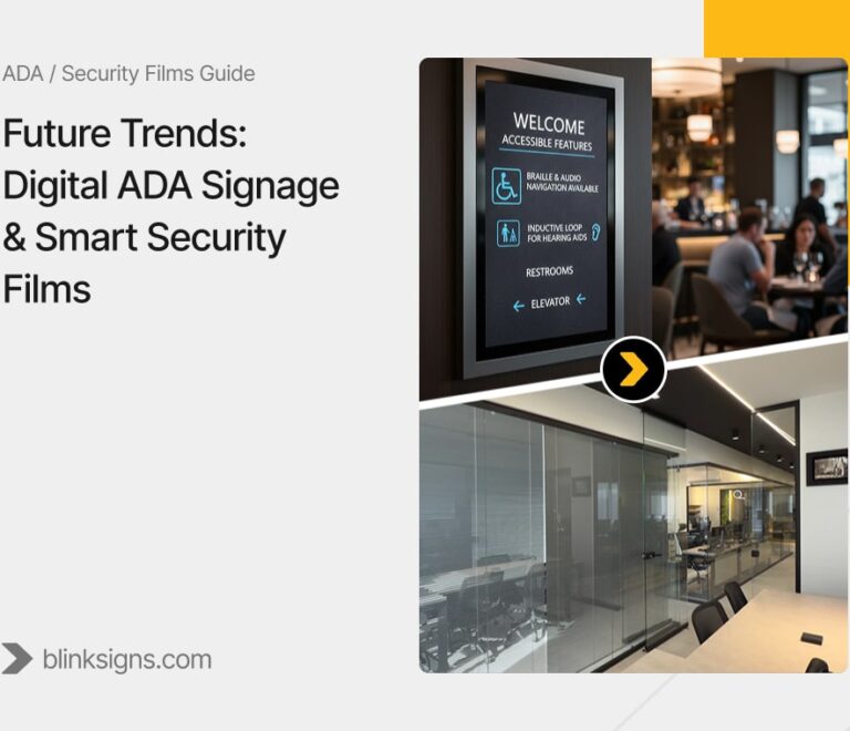 Future Trends: Digital ADA Signage & Smart Security Films