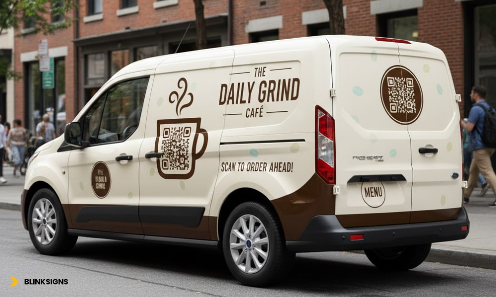 QR-Driven Customer Journeys on Commercial Vehicle Wrap