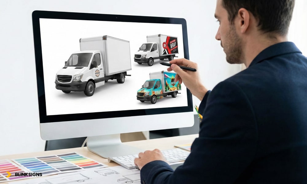 Vehicle Wrap branding Template Mapping