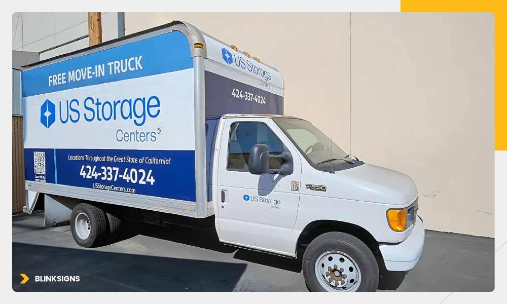 Vehicle wraps for US Self Storage