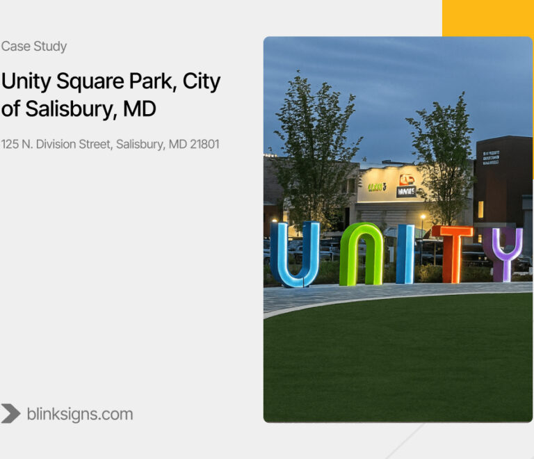 Unity Square Salisbury, MD – Signage Case Study