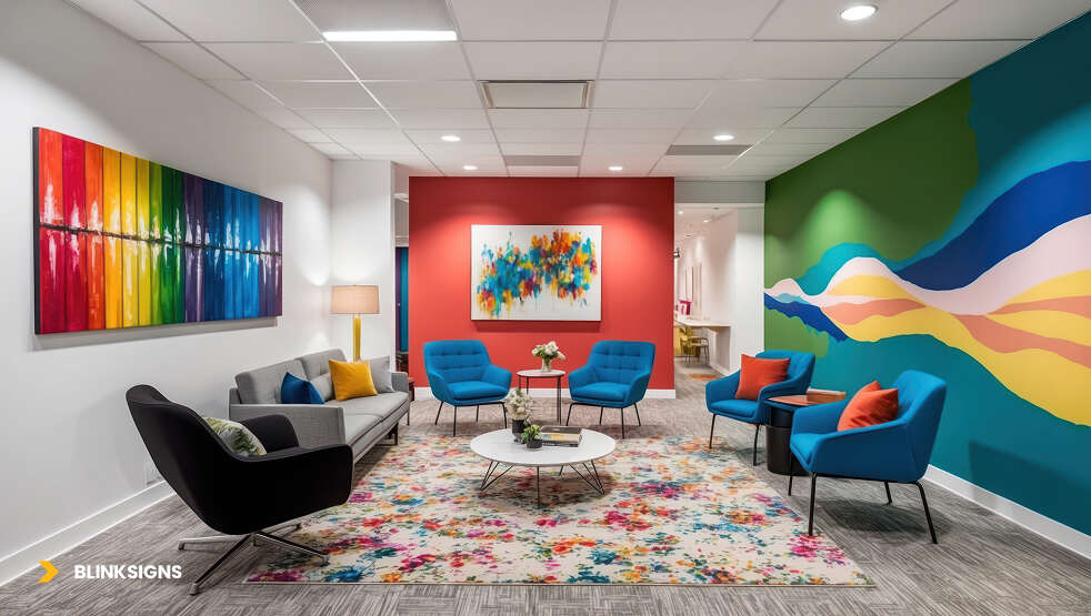 Workplace Environmental Graphics: Boosting Culture, Productivity & Brand Identity 8 Environmental Graphics for Office