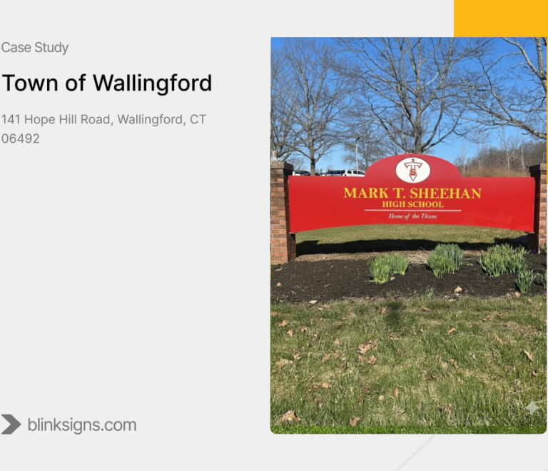 Monument Signs for Schools in Town of Wallingford CT