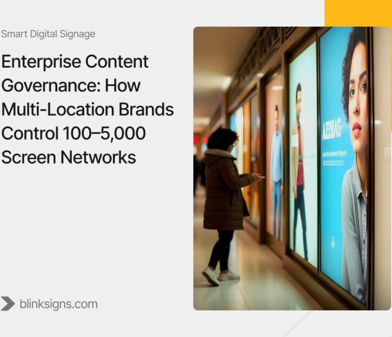 Enterprise Content Governance: How Multi-Location Brands Control 100–5,000 Screen Networks
