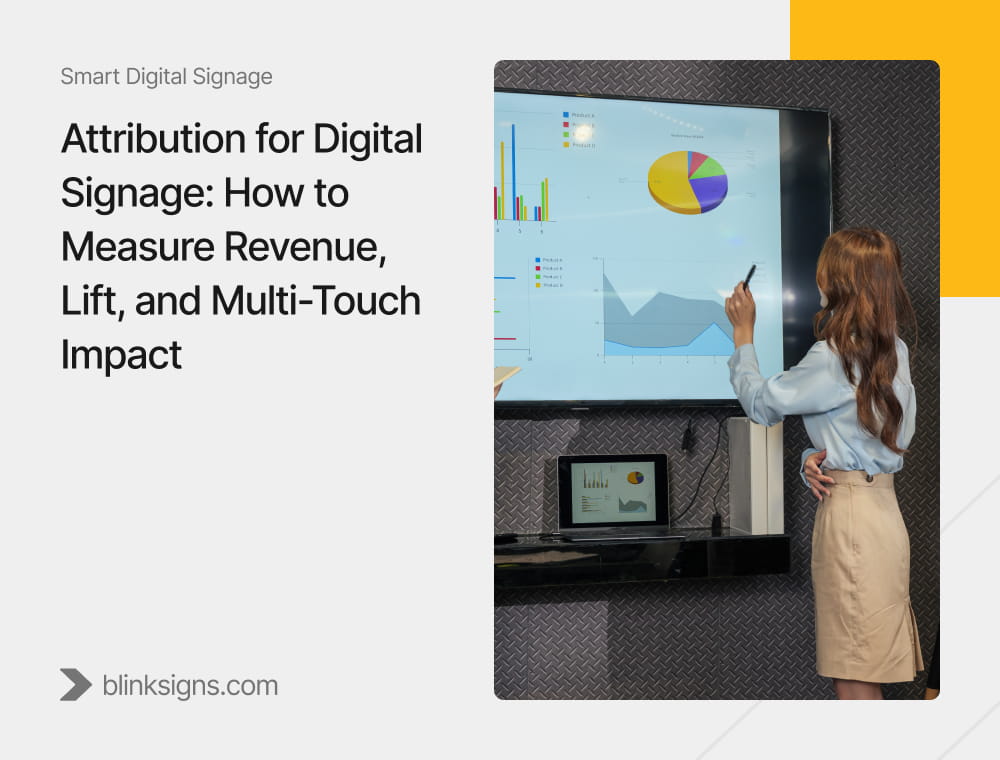 Blogs 65 Digital Signage Attribution: Measure Revenue & ROI - Article by BlinkSIgns
