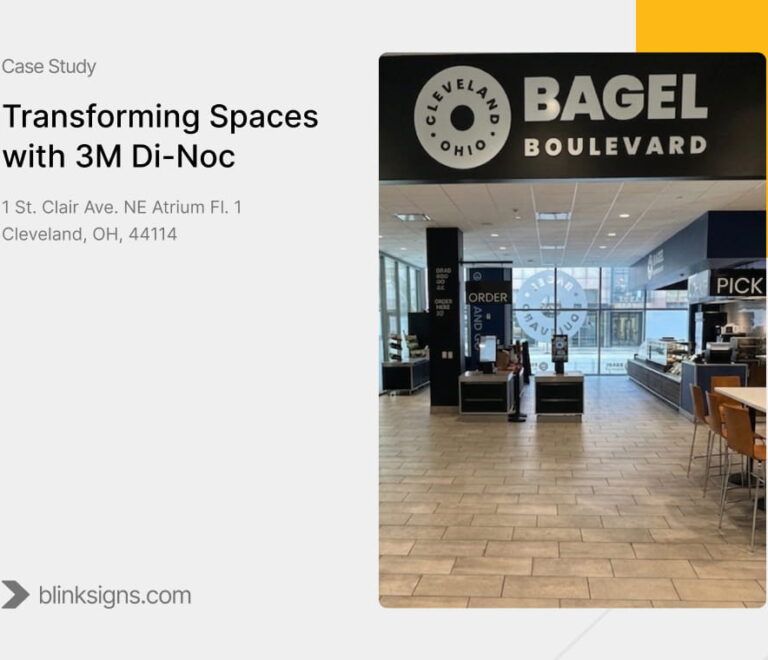 Bagel Boulevard Interior Film Transformation by BlinkSigns