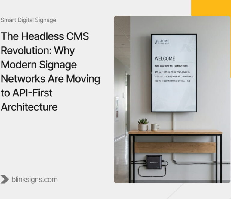 The Headless CMS Revolution: Why Modern Signage Networks Are Moving to API-First Architecture