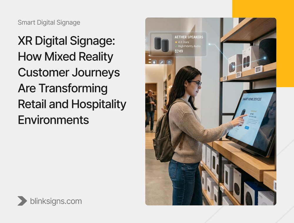 XR Digital Signage for Retail & Hospitality | BlinkSIgns