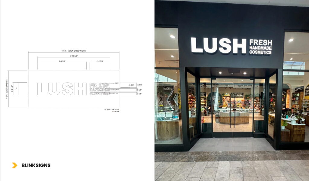 LUSH Scottsdale Store Signage by BlinkSigns | Case Study