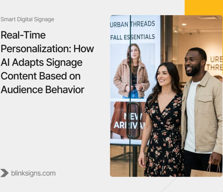 Real-Time Personalization: How AI Adapts Signage Content Based on Audience Behavior