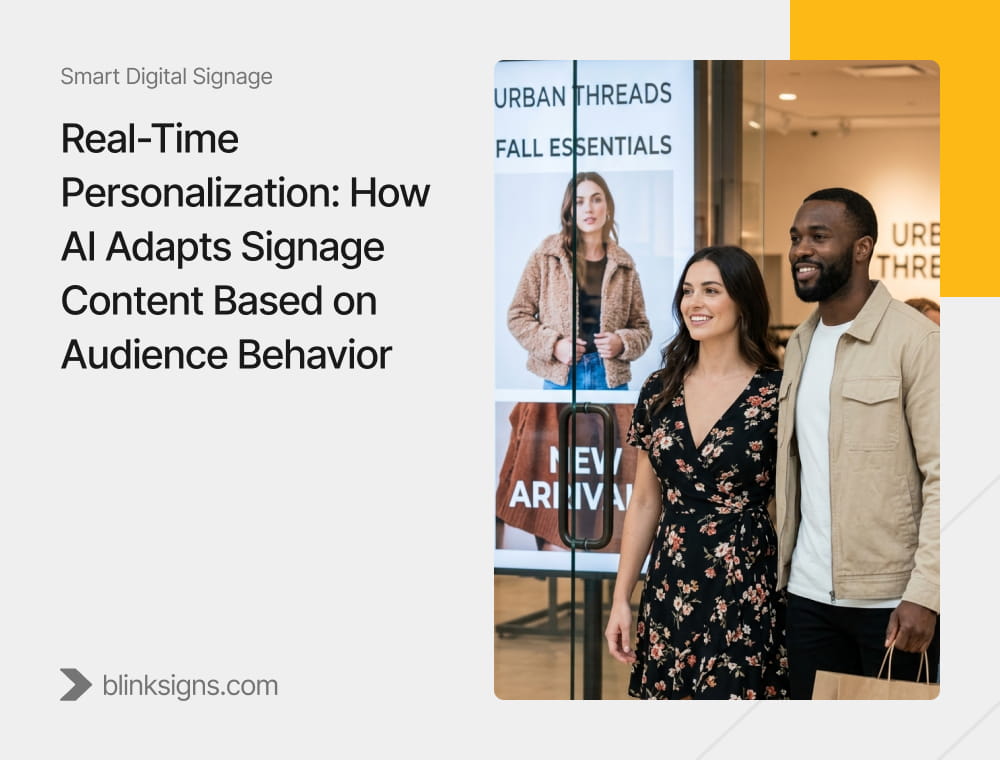 Real-Time Personalization_ How AI Adapts Signage Content Based on Audience Behavior