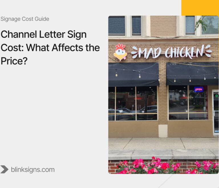 Channel Letter Sign Cost_ What Affects the Price_