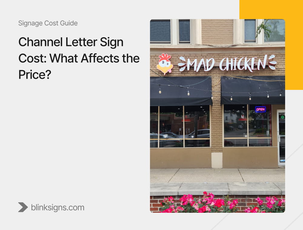 Channel Letter Sign Cost_ What Affects the Price_