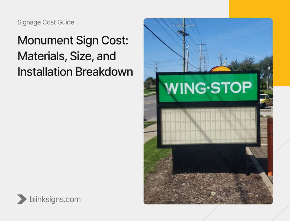 Monument Sign Cost: Materials & Installation Guide