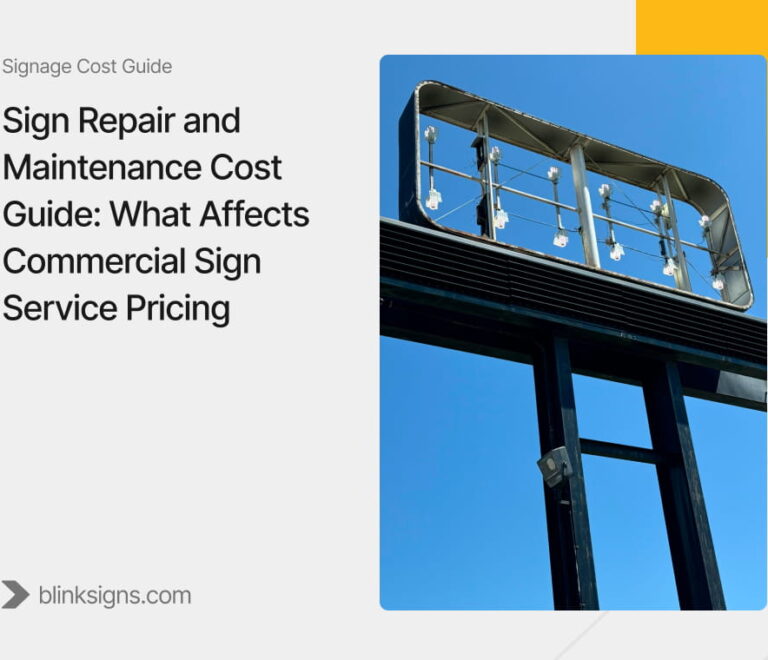 Sign Repair and Maintenance Cost Guide_ What Affects Commercial Sign Service Pricing